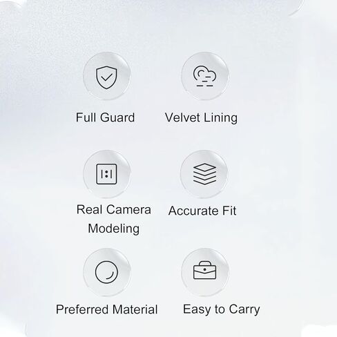 KIMISS Camera Carrying Bag Protective Pouch for OSMO Multi Function Gadget Pouch Sky Blue Nylon Velvet in Saudi Arabia