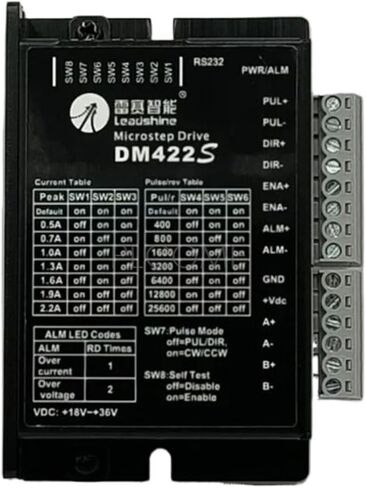 DM422 DM422S DM422C DM432C DM432S محرك متدرج رقمي سائق 2-Phase Max 40 VDC / 2.2A لـ 17 23 34 (DM422S) in Kuwait