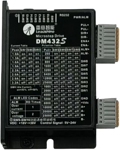 DM422 DM422S DM422C DM432C DM432S محرك متدرج رقمي سائق 2-Phase Max 40 VDC / 2.2A لـ 17 23 34 (DM422S) in Kuwait