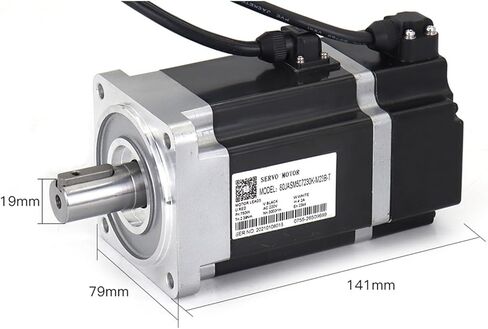750 واط 3000 دورة في الدقيقة 2.39 نيوتن متر 80 مم AC220V محرك سيرفو أطقم JASD7502-M20B + 80JASM07230K-M23B-T مع كابل in Saudi Arabia