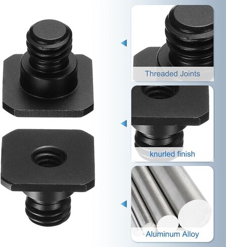 PATIKIL Hot Shoe Adapter 3/8" Male to 1/4" Female, 4 Pcs Hot Shoe Mount Adapter Camera Mount Screw Camera Video Light Converter for Microphone Holder Accessories 0.59x0.71x0.71 Inch in Saudi Arabia