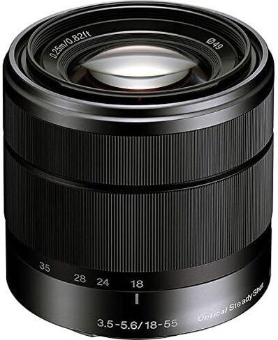 Sony Alpha SEL1855 E-mount 18-55mm F3.5-5.6 OSS Lens (Black) (Renewed) in Saudi Arabia
