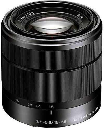 Sony Alpha SEL1855 E-mount 18-55mm F3.5-5.6 OSS Lens (Black) (Renewed) in Saudi Arabia