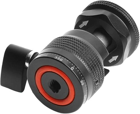 jojofuny Rotatable Ball Head Hot Shoe Adapter Mount Tripod Accessory for Camera and Microphone with Construction Easy Installation Compatibility for Photography and Video Recording in Saudi Arabia