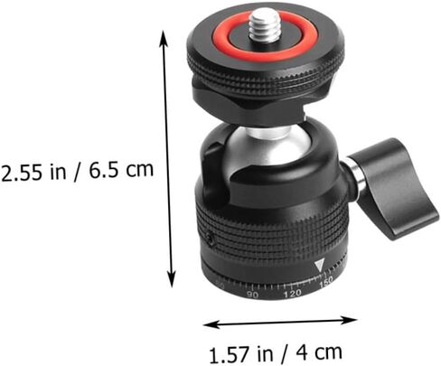 jojofuny Rotatable Ball Head Hot Shoe Adapter Mount Tripod Accessory for Camera and Microphone with Construction Easy Installation Compatibility for Photography and Video Recording in Saudi Arabia