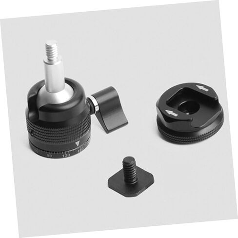 jojofuny Rotatable Ball Head Hot Shoe Adapter Mount Tripod Accessory for Camera and Microphone with Construction Easy Installation Compatibility for Photography and Video Recording in Saudi Arabia