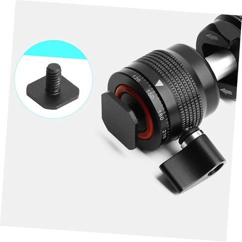 jojofuny Rotatable Ball Head Hot Shoe Adapter Mount Tripod Accessory for Camera and Microphone with Construction Easy Installation Compatibility for Photography and Video Recording in Saudi Arabia