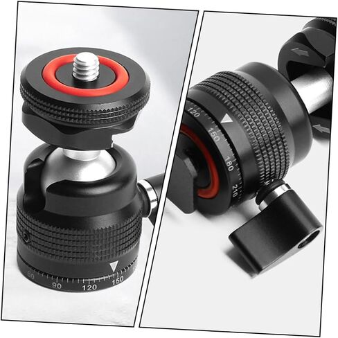 jojofuny Rotatable Ball Head Hot Shoe Adapter Mount Tripod Accessory for Camera and Microphone with Construction Easy Installation Compatibility for Photography and Video Recording in Saudi Arabia