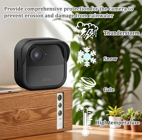 1PC Silicone Case Cover for All-New Blink Outdoor 4 (4th Gen),and 1PC Outlet Wall Mount for All-New Blink Sync Module Core in Saudi Arabia