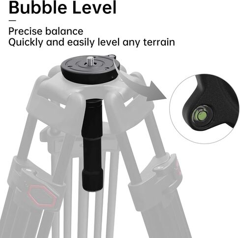 75mm Bowl Adapter with Half Ball Mount, 3/8-inch Screws, Tripod Fluid Head Converter (Shorter) in Saudi Arabia