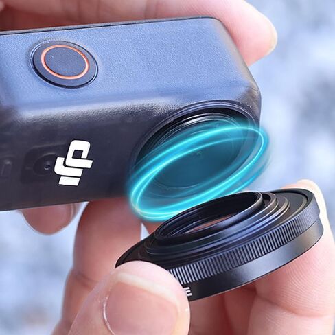 عدسة واسعة الزاوية لـ DJI Osmo Nano، ملحق حلزوني/متعددة المغلفة/زجاج بصري عالي الدقة عدسة واسعة الزاوية (عدسة واسعة الزاوية + عدسة تركيز عمودية -2) in Saudi Arabia
