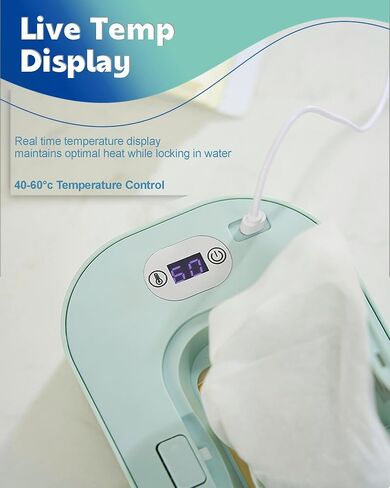 Baby Wipe Warmer, Portable USB Powered Baby Wet Wipes Dispenser Holder with Temperature Control, Paper Towel Heater for Home, Car, Travel (White) in Saudi Arabia