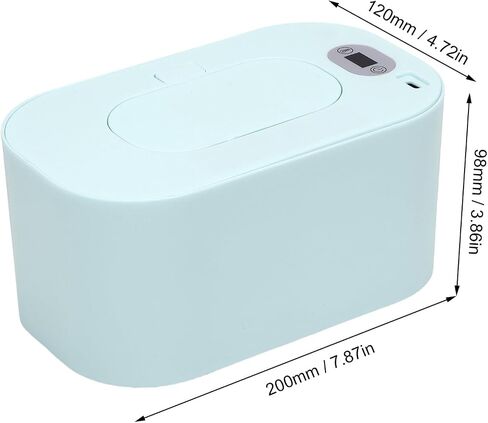 Baby Wipe Warmer, Portable USB Powered Baby Wet Wipes Dispenser Holder with Temperature Control, Paper Towel Heater for Home, Car, Travel (White) in Saudi Arabia