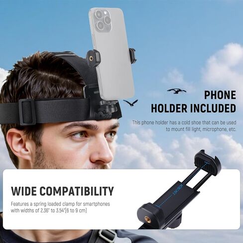 مجموعة ملحقات NEEWER Basics 5 في 1 متوافقة مع DJI OSMO Pocket 3، وحزام تثبيت على الصدر مصنوع من سبائك الألومنيوم للدراجة مع محول تمديد لركوب الدراجات وتصوير الفيديو، GP-69 in Kuwait