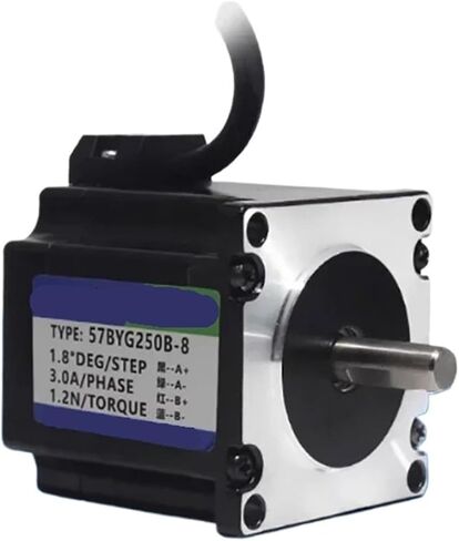 57BYG250B Nema 23 Stepper Motor 1.2N 56mm Single Output Shaft 6.35/8mm 4-Lead Motors 3D Printer Computerized Numerical Control Milling Engraving Machine(6.35mm) in Kuwait