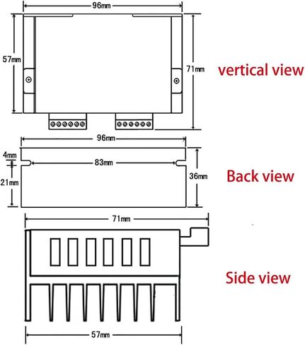 57BYG250B Nema 23 Stepper Motor 1.2N 56mm Single Output Shaft 6.35/8mm 4-Lead Motors 3D Printer Computerized Numerical Control Milling Engraving Machine(6.35mm) in Kuwait