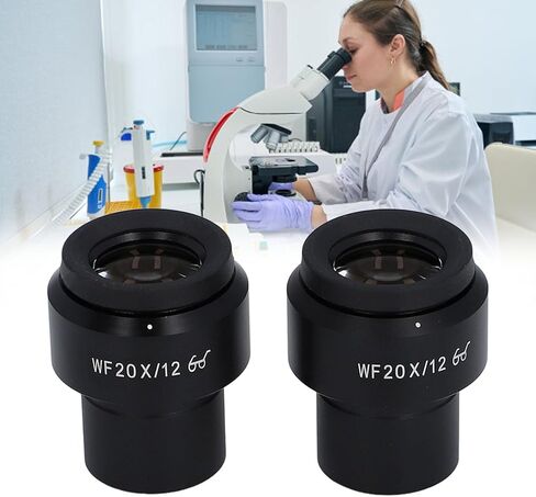 مجال رؤية واسع 20X، تعديل الديوبتر، عدسة مجهرية واجهة 30 مم، KP WF20X A، نقطة عين عالية مجال رؤية واسع عدسة عينية واسعة الزاوية، ديوبتر قابل للتعديل، للوضوح in Kuwait