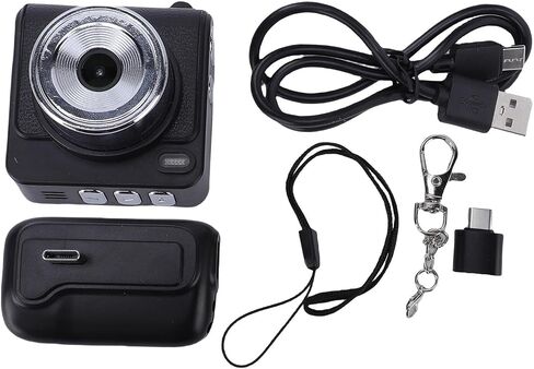 PUSOKEI Keychain Camera, 1080P HD Mini Camera with Wide Angle View and 1.3 Inch Screen, with Loop Recording and Built in Filters, for Travel Sports Cycling Photography in Saudi Arabia