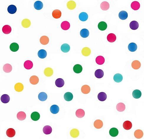 Polka Dots Wall Decals（80 Dots） Colorful Round Dot Confetti Wall Stickers Rainbow Colors Circles Removable Vinyl Wall Decor for Bedroom Living Room Playroom Nursery in Saudi Arabia