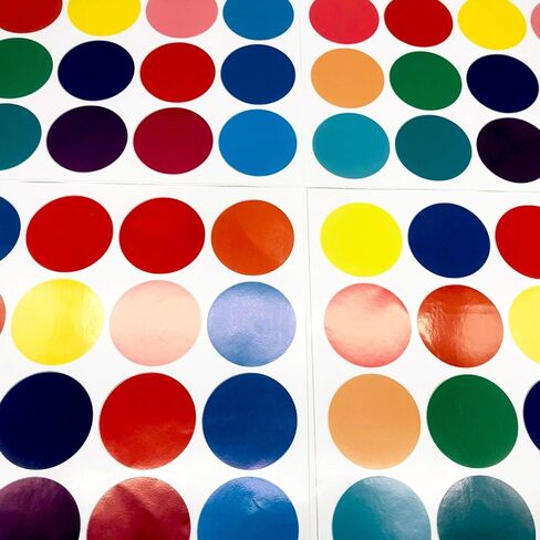 Polka Dots Wall Decals（80 Dots） Colorful Round Dot Confetti Wall Stickers Rainbow Colors Circles Removable Vinyl Wall Decor for Bedroom Living Room Playroom Nursery in Saudi Arabia