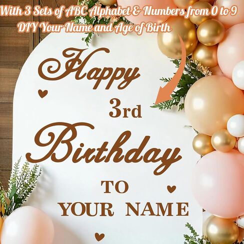 اسم مخصص عيد ميلاد سعيد علامة صائق لخلفية عيد ميلاد حزب الديكور ملصق لقوس البالون DIY الأعمار أعياد الميلاد علامات ترحيب الأطفال الكبار أعياد ميلاد الفينيل رسائل لراية جدار لوازم الحفلات in Kuwait