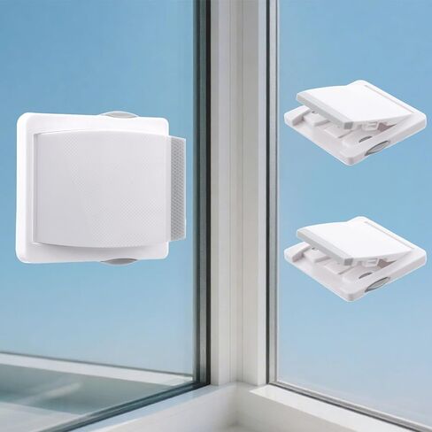 قطعتان من قفل الباب المنزلق، قفل أمان للأطفال للأبواب الزجاجية المنزلقة وأقفال أمان النوافذ، سهلة التركيب، أقفال أبواب الأمان للأبواب الزجاجية والنوافذ والخزائن in Kuwait