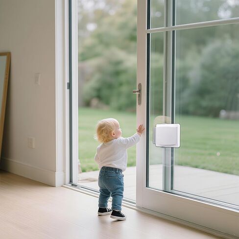 قطعتان من قفل الباب المنزلق، قفل أمان للأطفال للأبواب الزجاجية المنزلقة وأقفال أمان النوافذ، سهلة التركيب، أقفال أبواب الأمان للأبواب الزجاجية والنوافذ والخزائن in Kuwait