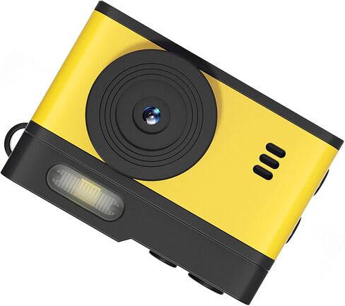 Yunir Keychain Camera, 1080P 12MP Vintage Compact Camera, HD Keychain Video Recorder with 0.96inch Display LED Fill Light for Travel Vlogs Outdoor Adventures (Black Orange) in Saudi Arabia