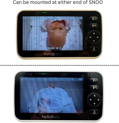 حامل لـ HelloBaby HB6550 - متوافق مع Snoo Bassinet، قفل ملتوي آمن، جهاز مراقبة الطفل. تركيب مجاني للأدوات - صُنع في الولايات المتحدة الأمريكية in Saudi Arabia