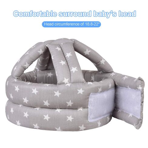 خوذة الأطفال توراسو، خوذة رأس الطفل الرضيع للزحف، غطاء رأس وسادة الرأس، واقي رأس ناعم لتعلم المشي للأطفال الصغار، نجمة رمادية (1) in Kuwait