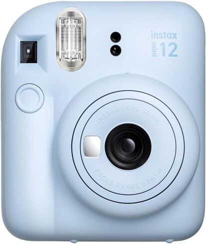 كاميرا Fujifilm Instax Mini 12 مع حزمة فيلم Fujifilm Instant Mini (40 ورقة) مع + قطعة قماش تنظيف من الألياف الدقيقة للصور من Sunshine (أزرق فاتح) in Saudi Arabia