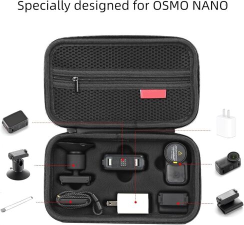 حقيبة حمل أنيقة وبسيطة خصيصًا لكاميرا DJI OSMO Nano حقيبة تخزين ملابس أكسفورد مع ملمس مريح لليد in Kuwait