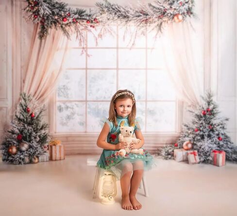 Kate Christmas Window Photography Background White Wall Professional Photo Backdrop Bright Backdrops for Family Photography,10x10ft in Saudi Arabia