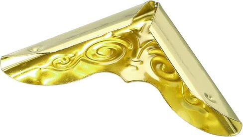 30mm Metal Book Corners,50pcs Photo Corners Book Corners Protector Retro Metal Decorative for Crafting Scrapbook Photo Album Book Binding,Gold Tone in Saudi Arabia