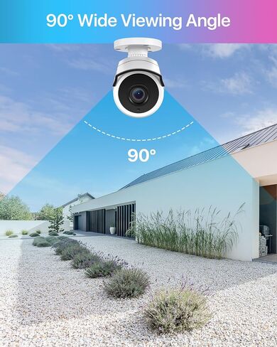ZOSI 4 Pack 1080P 2MP HD-TVI Security Cameras with Audio, 100ft Night Vision, IP66 Weatherproof, Home Surveillance Outdoor Indoor CCTV Bullet Camera for 1080P/5MP/4K HD-TVI Analog DVR Systems in Saudi Arabia