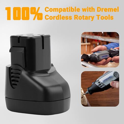 عبوتان من بطارية Dremel البديلة، 7.2 فولت 3500 مللي أمبير Ni-MH، بطارية قابلة لإعادة الشحن مع أمان أعلى ووقت تشغيل أطول متوافقة مع Dremel 757-1 (ليس لـ 757)، 7700-1/15 MultiPro أدوات دوارة لاسلكية in Saudi Arabia