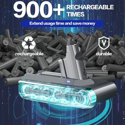 FFTSSLB V6 Replacement Battery, V6 SV03 SV04 SV05 SV06 SV07 SV09 DC58 DC59 DC61 DC62 DC72 DC74, V6 Animal V6 Absolute V6 Motorhead V6 Slim 6.0Ah 21.6V V6 in Saudi Arabia