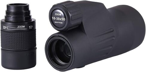 Portable Binoculars High Power Monocular Telescope,30X50 Monocular Dual Focus Optics Zoom Telescope, Waterproof Monocular with BAK4 Prism Focus for Bird Watching, Camping in Saudi Arabia