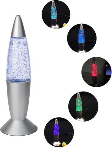 بريق مصباح LED خمر صغير 7.28 ''ليلة ضوء مصباح مع USB متعدد الألوان تغيير صاروخ ضوء للأطفال بنين بنات غرفة نوم الكبار in Kuwait