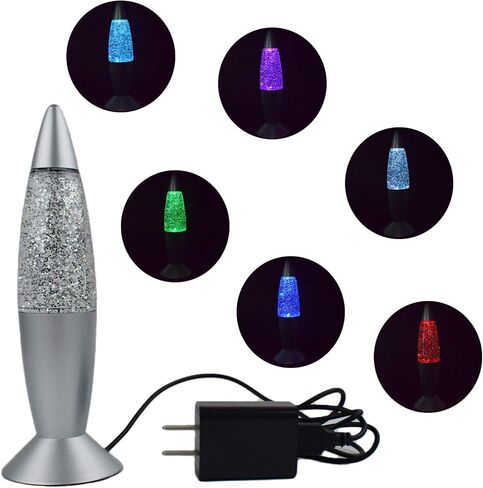 بريق مصباح LED خمر صغير 7.28 ''ليلة ضوء مصباح مع USB متعدد الألوان تغيير صاروخ ضوء للأطفال بنين بنات غرفة نوم الكبار in Kuwait