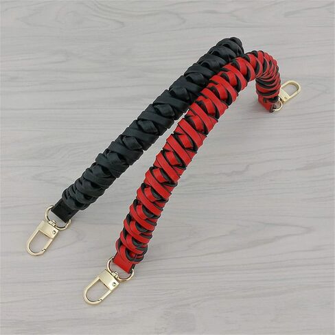 Premium Leather Woven Shoulder Strap With Secure Hardware Buckle, Comfortable, Durable Shoulder Strap For Women'S Handbags, Tote Bags, Bucket Bags, Suitable For Travel, Commuting(17.7''x1.2'') in Saudi Arabia
