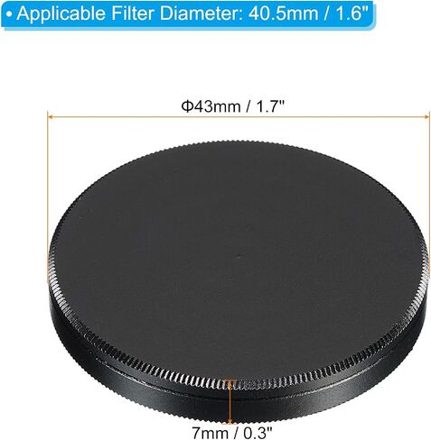 40.5mm Lens Cap, Camera Lens Cap Cover Universal Front Metal Lens Filter Stacks Cap Protective Case for 40.5mm Camera Circular Polarizing Fader ND Filter, Black in Saudi Arabia