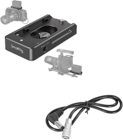 SmallRig NP-F لوحة محول البطارية لايت لبطارية سوني NP-F وDC5521 إلى LEMO 2-Pin كابل شحن in Kuwait