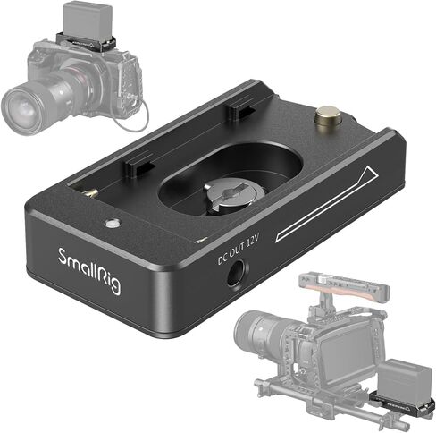 SmallRig NP-F لوحة محول البطارية لايت لبطارية سوني NP-F وDC5521 إلى LEMO 2-Pin كابل شحن in Kuwait