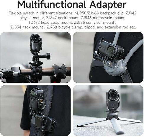 Vertical & Horizontal Action Mount Bracket Frame for DJI Osmo Nano, Expansion Adapter to Connect Other Camera Accessories in Saudi Arabia