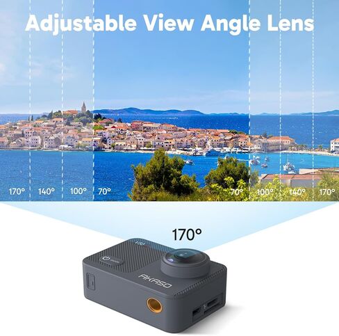 AKASO V50X Action Camera with MicroSDXC U3 Card and Adhesive Mount Kit Bundle in Saudi Arabia