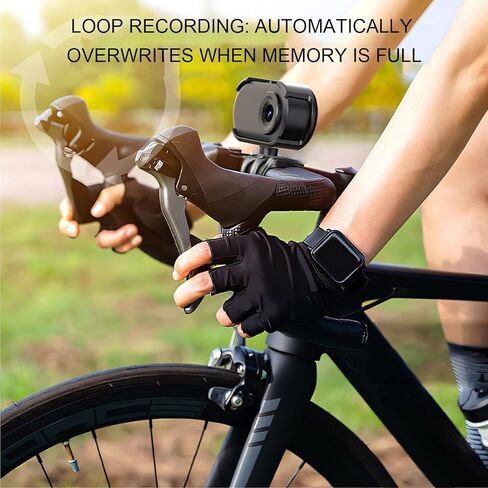 Sanpyl Thumb Action Camera with Magnetic Mount 1080P Recording, 64GB Body Worn POV Camera Type C Transfer for Cycling Motorcycle Travel Vlog (Black) in Saudi Arabia