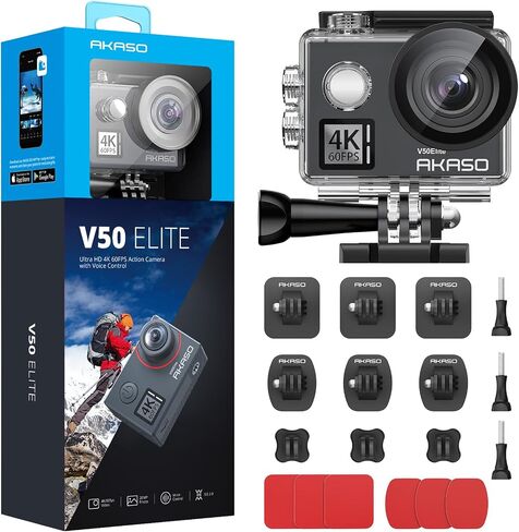 مجموعة أدوات تثبيت وكاميرا AKASO V50 Elite Action in Saudi Arabia