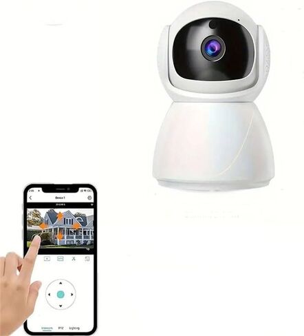 كاميرا أمان داخلية لاسلكية بكسل فائقة الوضوح 3 ميجابكسل، كاميرا واي فاي عالية الدقة 5G/2.4G كاملة الألوان مع PTZ، كشف ذكي، تتبع تلقائي (كاميرا + 32 جيجا) in Kuwait