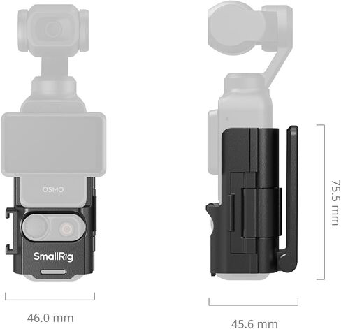 SMALLRIG Magnetic Mount Stand for DJI Osmo Pocket 3, 180° Adjustable Holder with Cold Shoe, 1/4"-20 Threaded Hole, Pocket 3 Multi-Function Magnet Suction Expansion Frame Accessories - 5631 in Saudi Arabia
